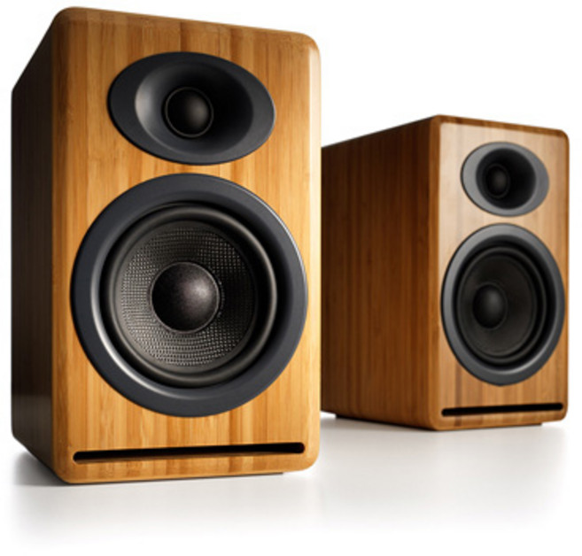 오디오엔진 P4 패시브 PC용 스피커, Audioengine P4, Solid Carbonized Bamboo