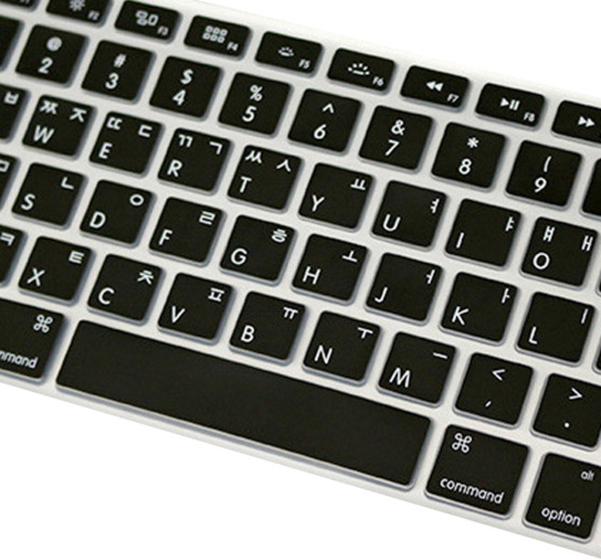 맥북 프로 터치바 13 호환 실리콘 키스킨, 블랙, 1개