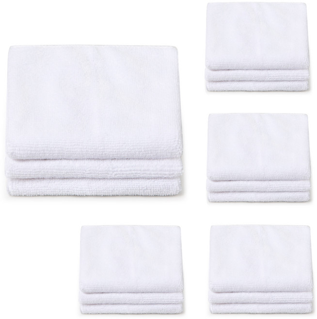 쓱싹 초극세사 주방 행주 화이트, 15개