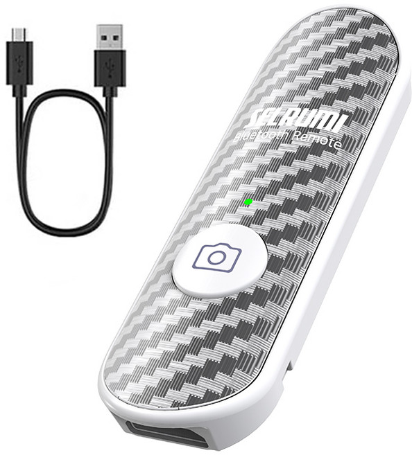 셀루미 스마트폰 전용 4.0 블루투스 리모컨 카메라 셔터 3세대, SEL-ST200V, 화이트, 1개