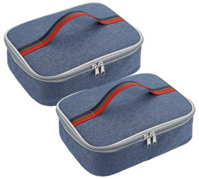 GUNU 토트 스퀘어 보온보냉가방 S 2p, 블루