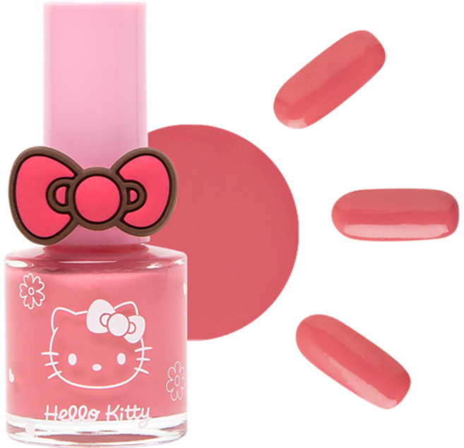 뿌띠슈 헬로키티 어린이 컬러네일 매니큐어 9ml, H02 내사랑곰돌이, 1개