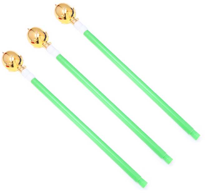 LivingDA 太極旗旗桿 3節式 PVC金色圓頭, 混合顏色, 3個