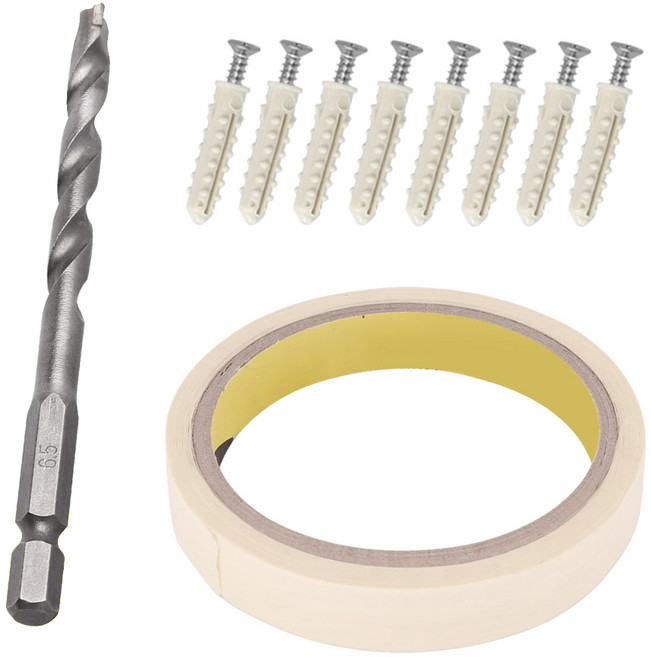 스텐레스 나사피스 8p + 육각 콘크리트 비트 6.5m + 마스킹테이프 15m, 1세트