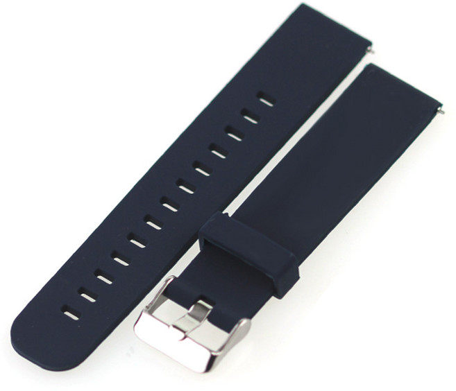 갤럭시 액티브 1/2/워치3 20mm 실리콘 컬러 밴드 L (40/41/42mm 호환 가능), 네이비, 1개