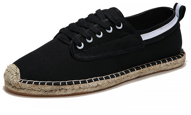 Market A 雙色滾邊 男女通用 草編休閒鞋