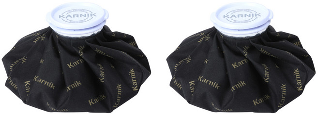 카르닉 냉온 찜질 얼음주머니 블랙골드 중 21 x 21 cm, 2개