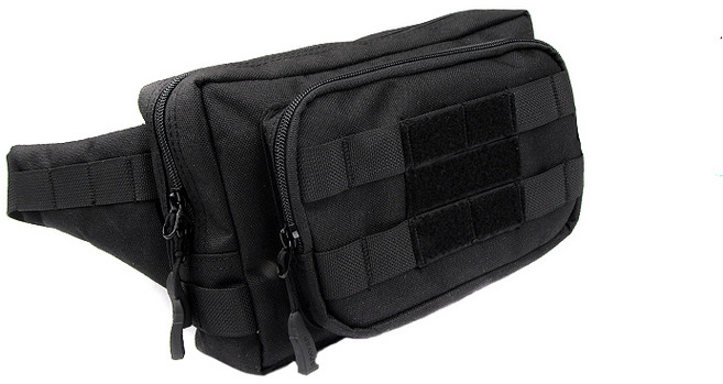 스페이버 택티컬 어반 웨이스트 백, 블랙, 1개