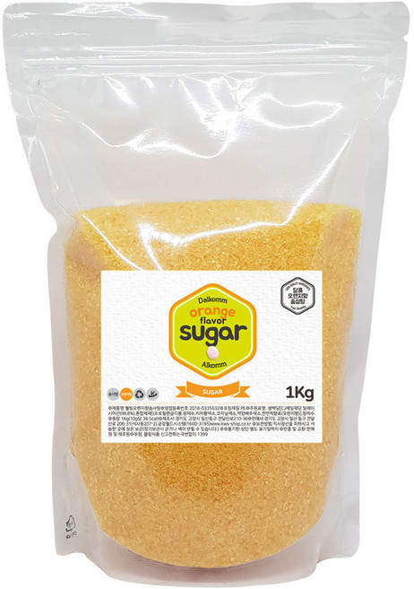 웰빙 솜사탕 설탕 오렌지향, 1kg, 1개
