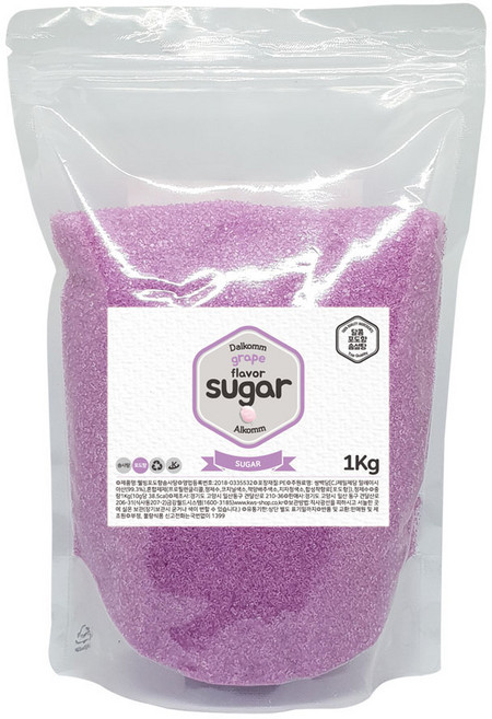 웰빙 솜사탕 설탕 포도향, 1kg, 1개