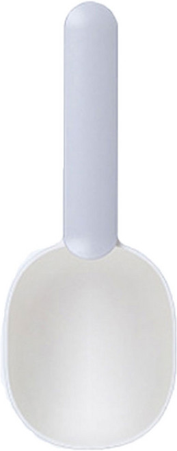 반려동물 투톤컬러 사료 스쿱, 화이트 + 그레이, 1개