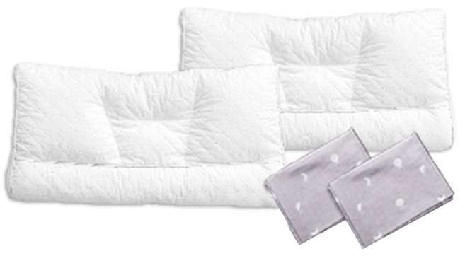 수면공감 키즈 달달세트 우유 알러지케어 베개 2p + 더스트백 2p, 달패턴(커버)