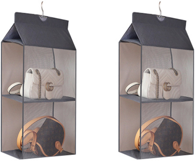 마켓피오 메쉬 가방 보관함 2단, 그레이, 2개