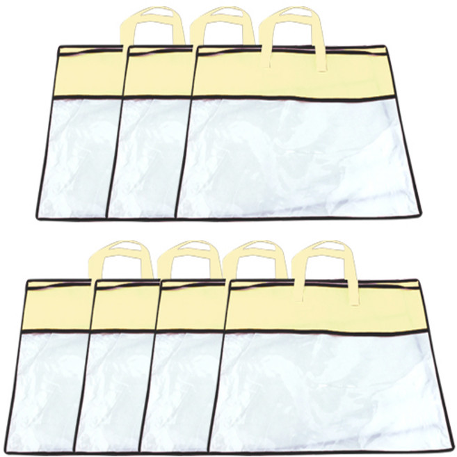 마켓피오 홈 부직포 침구 보관가방 베이지 55 x 55 cm, 7개입, 1개