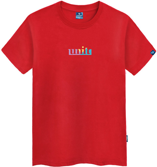 진마니아 남녀공용 유니트 라운드 빅사이즈 반팔티 TS-391