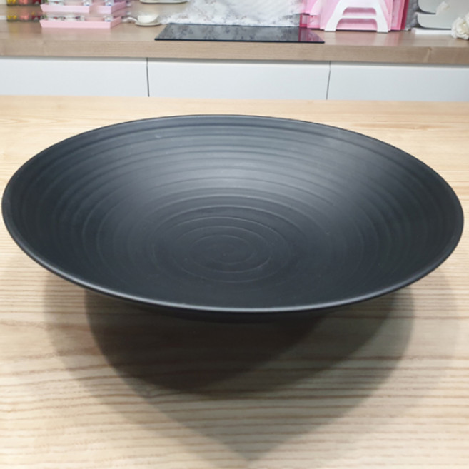 Blacktorut 陶器LOHAS碗, 1個, 黑色