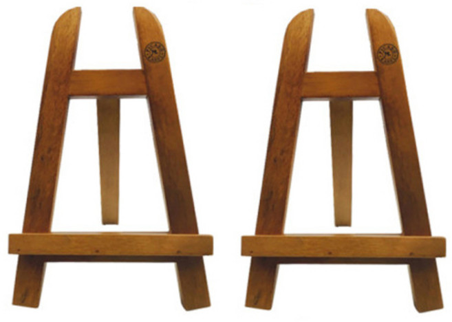 원목 나무 전시용 다용도 이젤 미니 소형 23cm 2p, 2개