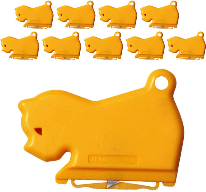 제로커터 강아지 스크랩 안전 커터, 오렌지, 10개