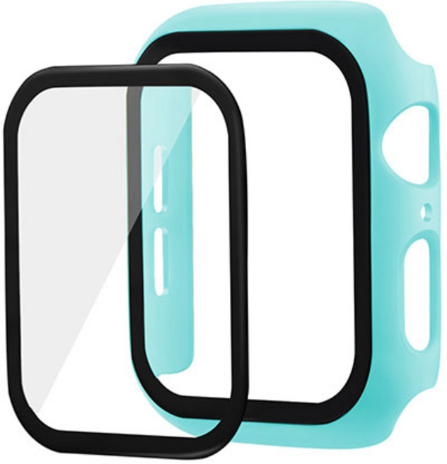 하푼 애플워치4 40mm 9H 강화글라스 케이스, 스카이, 1개
