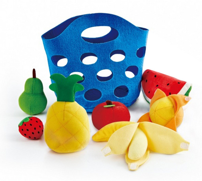 하페 과일바구니 소꿉놀이 세트, 혼합색상, 1개