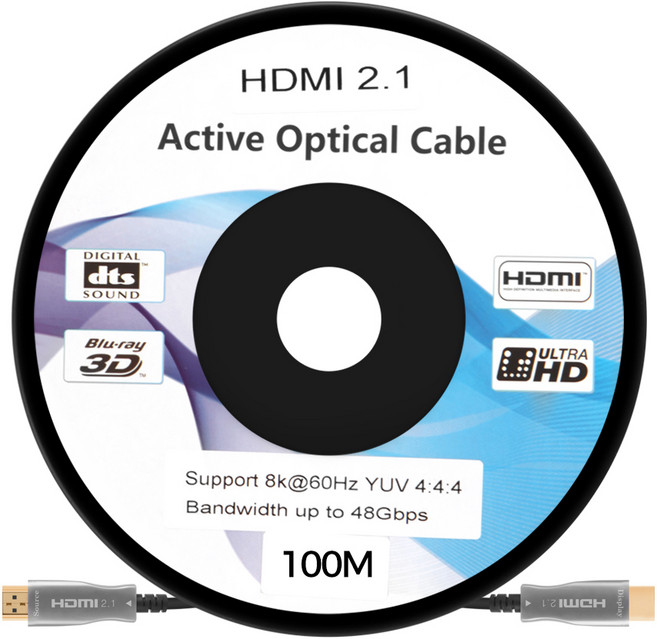 NEXTU HDMI to HDMI 2.1v 8K 光纖螢幕線 NEXT-7100HAOC-8K, 1個, 100m