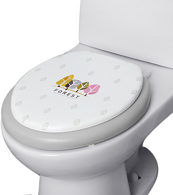 니드코 포레스트 소프트 변기커버 O형, 그레이, 1개