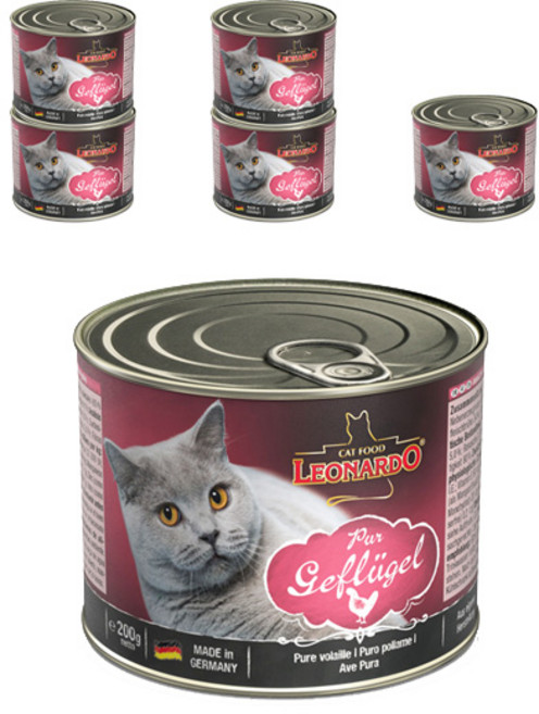 레오나르도 어덜트 고양이 습식사료, 닭, 200g, 6개