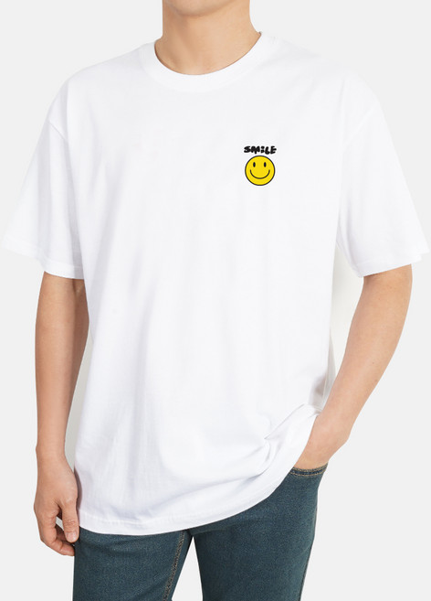 스타토리 스마일 오버핏 반팔 티셔츠