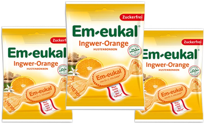 엠오이칼 진저 오렌지맛 캔디 무당, 75g, 3개 - 쿠팡