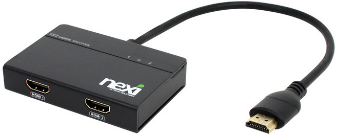 넥시 HDMI 1:2 분배기 유전원 케이블타입 NX-4K0102SPC NX524, 1개