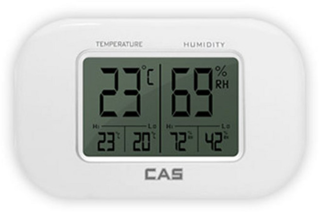 카스 디지털 온습도계 T007, 1개, 화이트