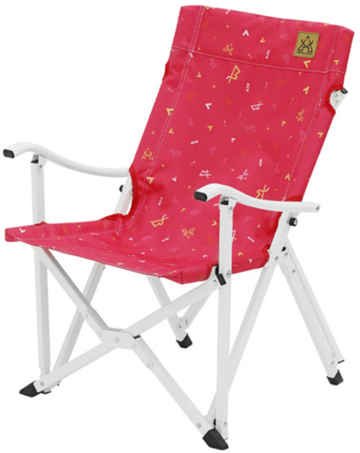 카즈미 모노그램 미니 릴렉스 체어, 레드, 1개