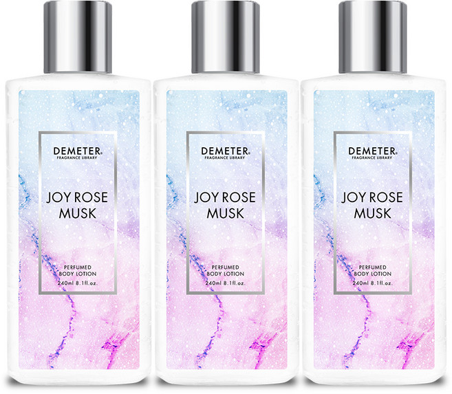 DEMETER 香氛身體乳 玫瑰麝香, 240ml, 3個