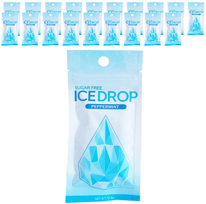 아이스드롭 페퍼민트향 캔디, 12.6g, 20개