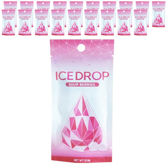 아이스드롭 샤우어베리향 캔디, 12.6g, 20개