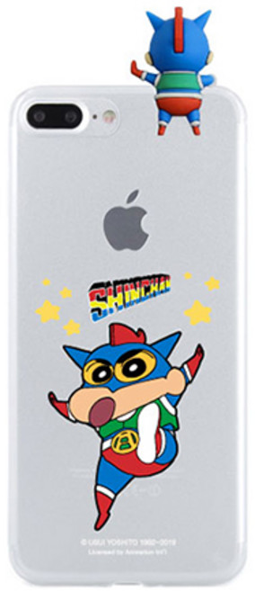 짱구 피규어 클리어 젤리 휴대폰 케이스