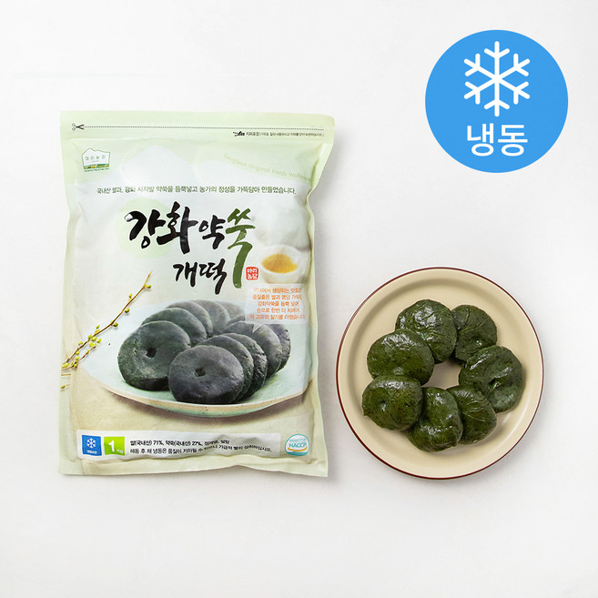 마리농장 강화 약쑥 개떡 (냉동), 1kg, 1개입, 1개