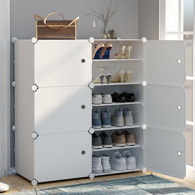 가팡 가볍고 보기좋은 신발장 선반 Q 화이트, 1개