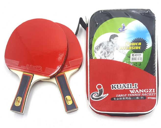 다담기 쉐이크 탁구라켓 2p + 케이스 세트, 1세트