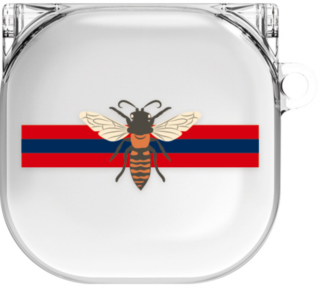 바니몽 롤리팝 갤럭시 버즈라이브/버즈프로 / 버즈2 클리어 하드케이스, 03 레드비, 1개