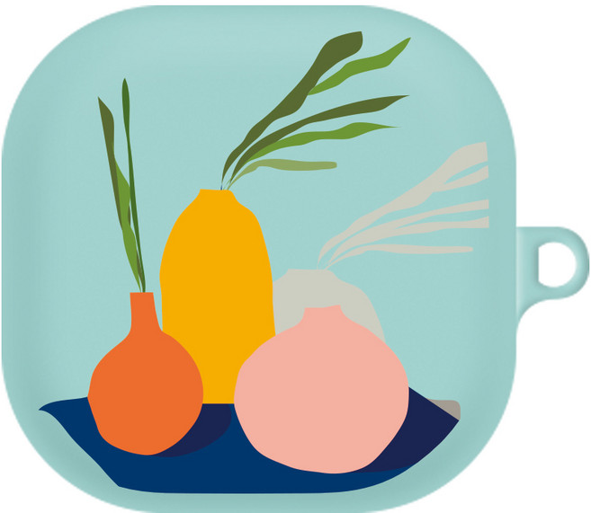 원베스트 갤럭시 버즈 라이브 /버즈2 컬러 젤리 디자인 케이스, 78 아트플렌트 민트