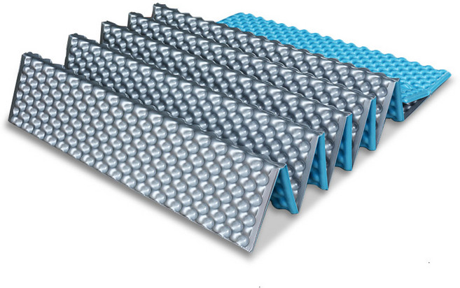 초경량 14단 접이식 발포 캠핑 매트, 블루