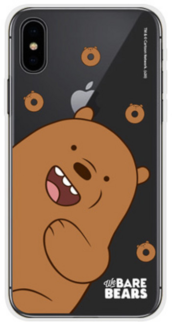 위베어베어스 베이비 패턴 클리어 휴대폰 케이스