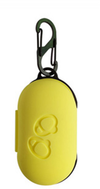 파인스 갤럭시버즈 버즈플러스 실리콘 케이스, 옐로우, 1개