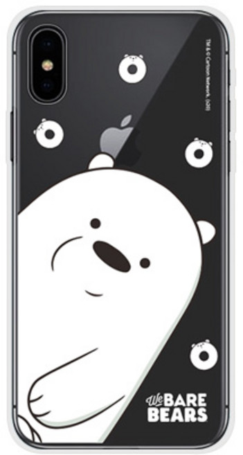 위베어베어스 베이비 패턴 클리어 휴대폰 케이스