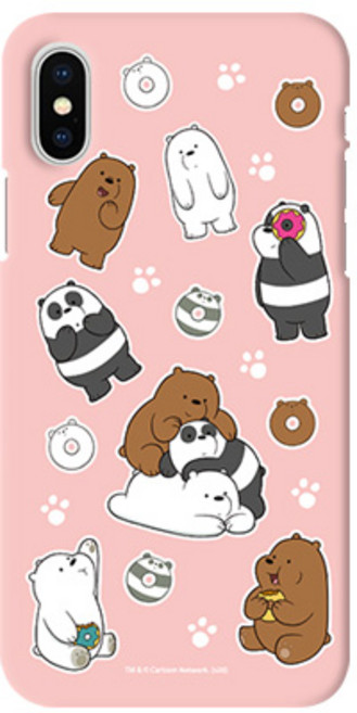 위베어베어스 베어스 패턴 슬림하드 휴대폰 케이스