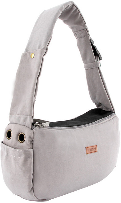 도그아이 반려동물 코튼 슬링백, 그레이, 1개