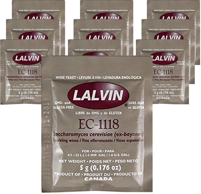 LALVIN 葡萄酒酵母, 5g, 10入