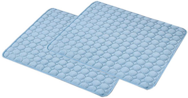 쿨소재 엠보싱 반려동물 방석 2p, 블루, 2개