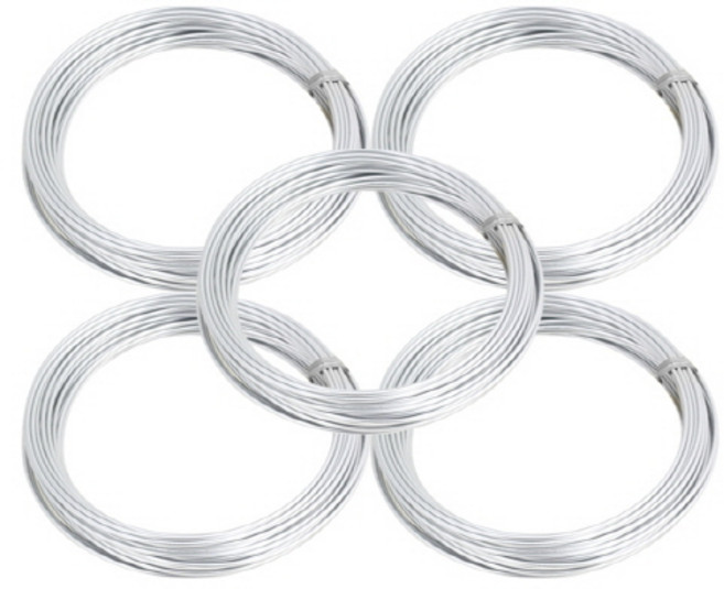 OON 알루미늄 공예용 철사 1.5mm x 7.5m, 5개